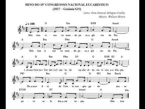 HINO DO 19º CONGRESSO NACIONAL EUCARÍSTICO